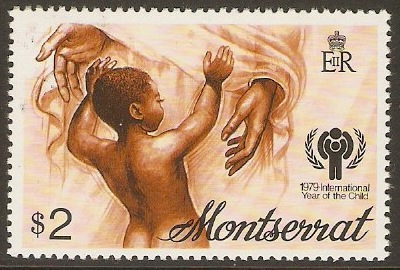 Montserrat 1979 $2 Int. Year of the Child Stamp. SG446.