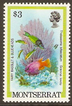 Montserrat 1981 $3 Fish Series. SG502.