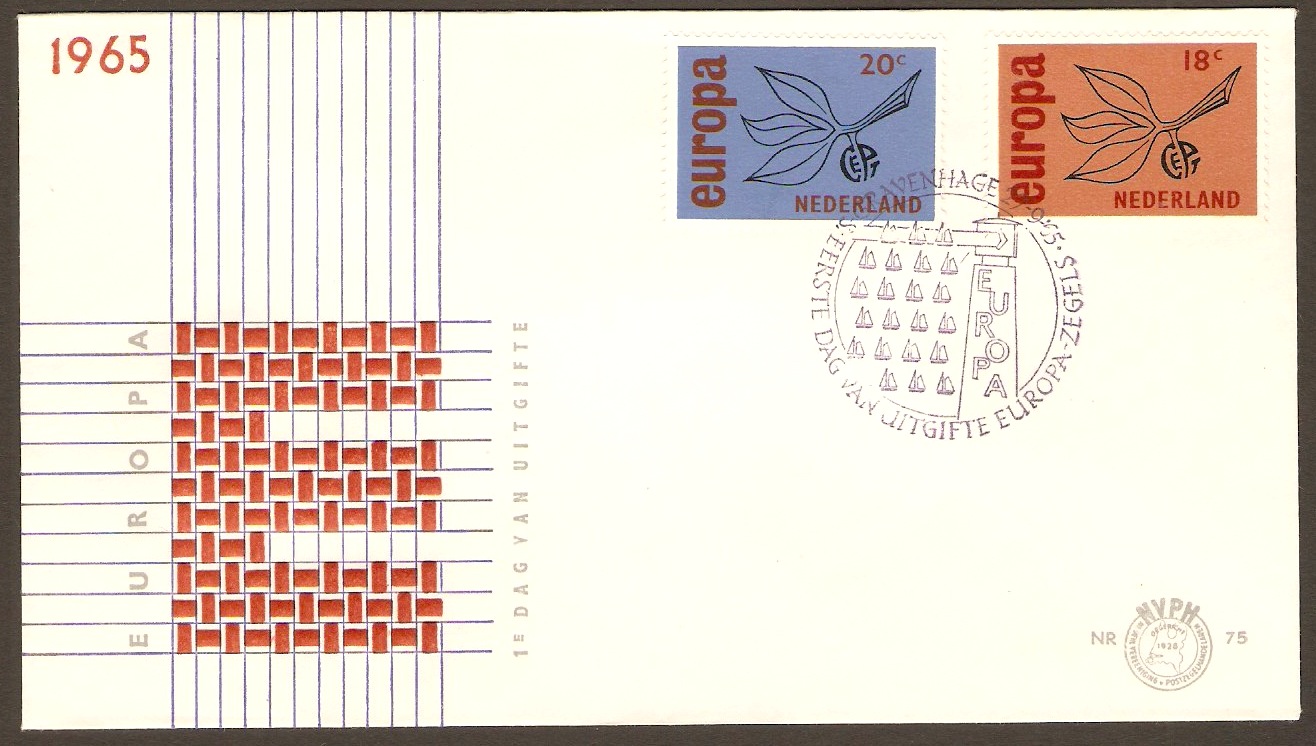 Netherlands 1965 Europa Stamps FDC.