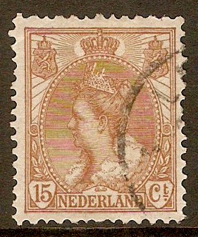 Netherlands 1899 15c Brown. SG181.
