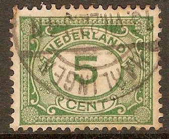Netherlands 1921 5c Green definitives series. SG242.