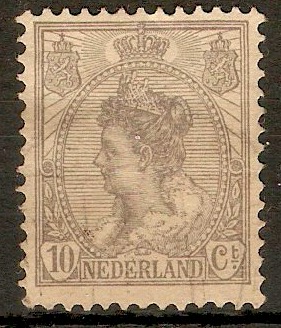 Netherlands 1922 10c Pale grey. SG245.