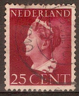 Netherlands 1940 25c Queen Wilhelmina series. SG513.