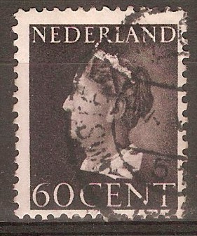 Netherlands 1940 60c Queen Wilhelmina series. SG515b.