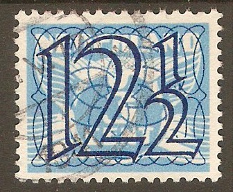 Netherlands 1940 12 on 3c Blue - Surcharge series. SG526.