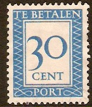 Netherlands 1947 30c light blue. SGD673.