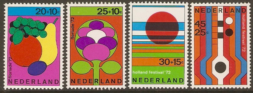 Netherlands 1972 Welfare Set. SG1144-SG1147.