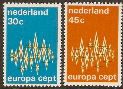 Netherlands 1972 Europa Stamps. SG1148-SG1149.