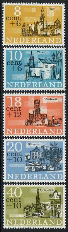 Netherlands 1965 Cultural Health and Social Welfare Set. SG994-S
