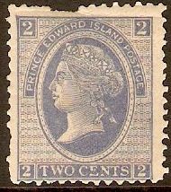 Prince Edward Island 1872 2c Blue. SG38.