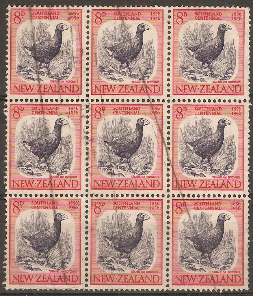 New Zealand 1955 8d Takahe bird. SG754.