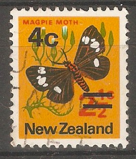 New Zealand 1971 4c on 2c Surcharge. SG957.