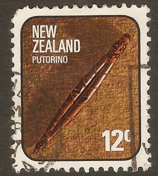 New Zealand 1975 12c Maori Artifacts series. SG1096.