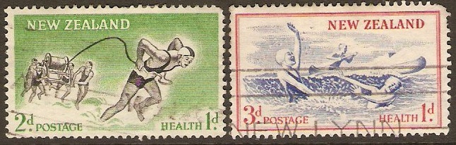 New Zealand 1957 Health Stamps Set. SG761-SG762.