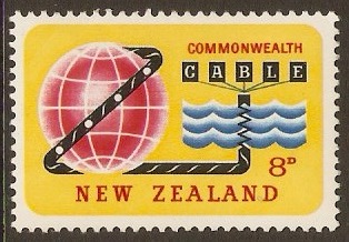 New Zealand 1963 8d COMPAC Opening Stamp. SG820.