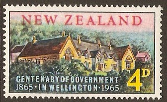 New Zealand 1965 4d Government Centenary Stamp. SG830.