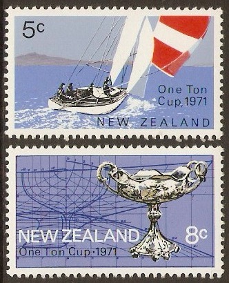 New Zealand 1971 Sailing Trophy Set. SG950-SG951.