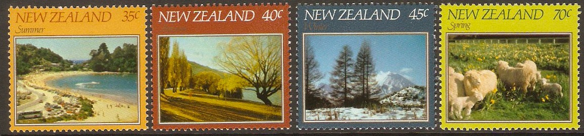 New Zealand 1982 NZ Scenes Stamps. SG1266-SG1269.