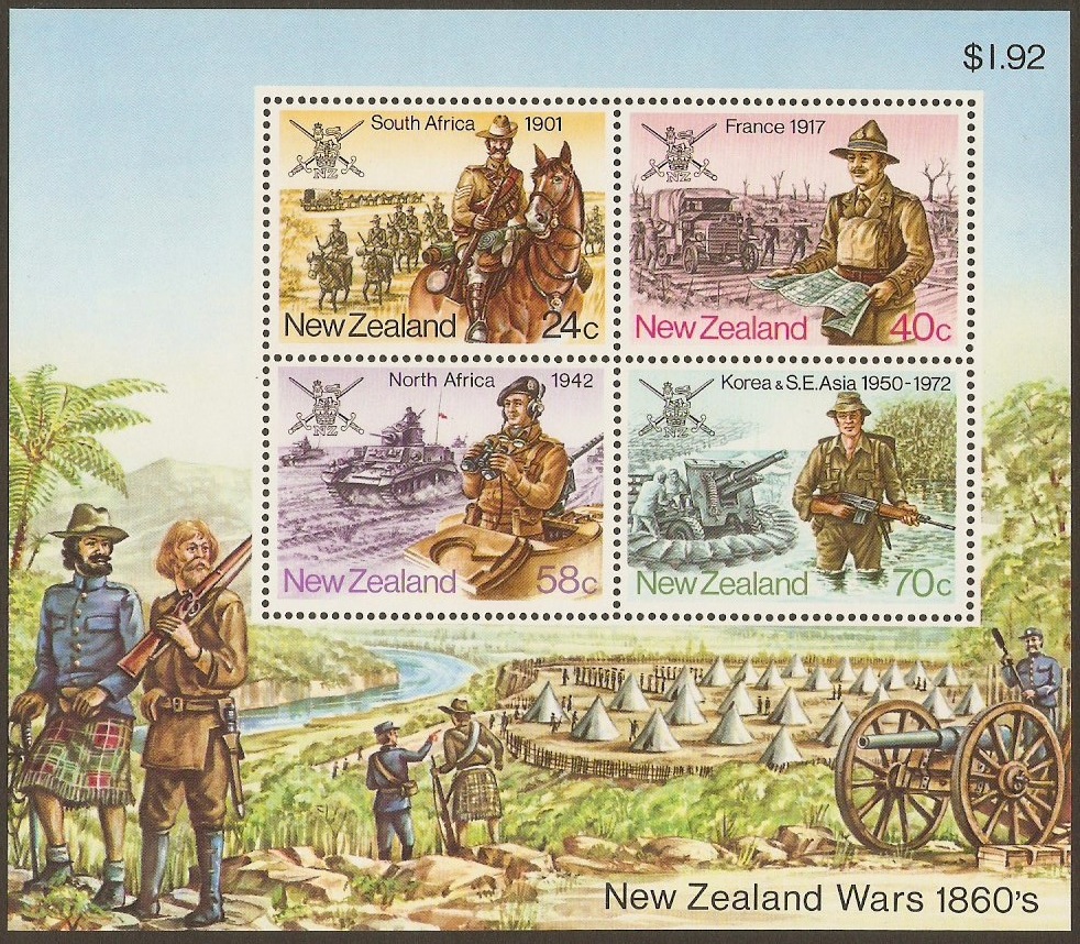 New Zealand 1984 Military History Sheet. SGMS1356.