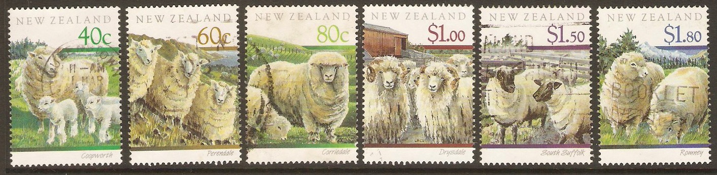 New Zealand 1991 Sheep Breeds Set. SG1579-SG1584.