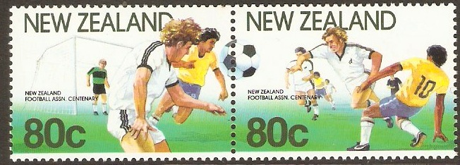 New Zealand 1991 Football Centenary Set. SG1587-SG1588.