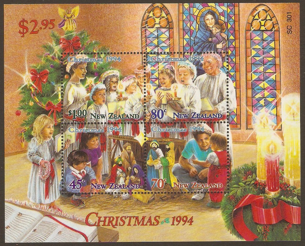 New Zealand 1994 Christmas Sheet. SGMS1839.