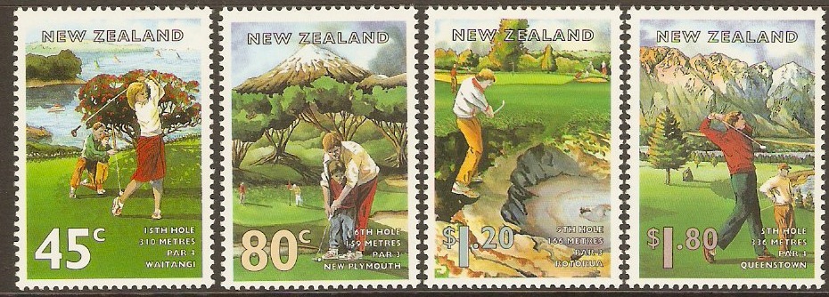 New Zealand 1995 Golf Courses Set. SG1861-SG1864.