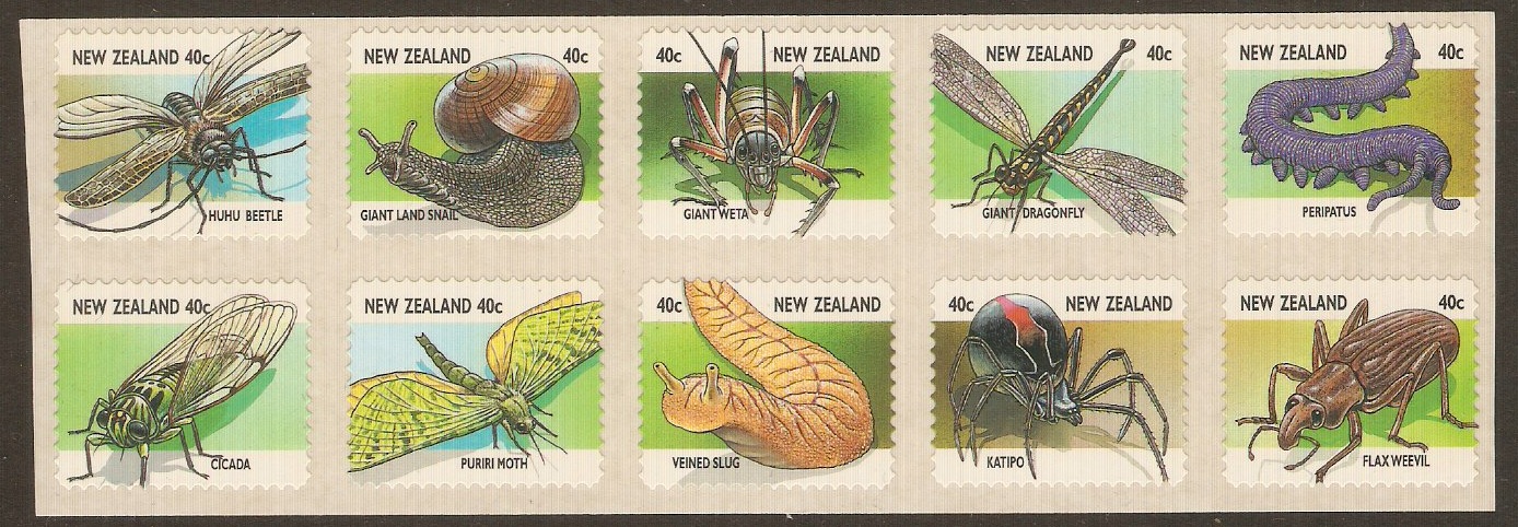 New Zealand 1997 Insect Set. SG2104-SG2113.