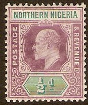 Northern Nigeria 1905 d Dull purple and green. SG20.