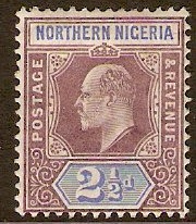 Northern Nigeria 1905 2d Dull purple and ultramarine. SG23.