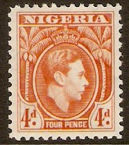 Nigeria 1938 4d Orange. SG54.