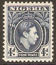 Nigeria 1938 4d Blue. SG54a.