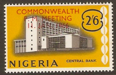 Nigeria 1966 2s.6d Commonwealth Meeting Stamp. SG186.