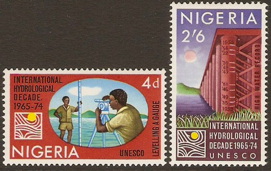 Nigeria 1967 Hydrological Decade Set. SG198-SG199.