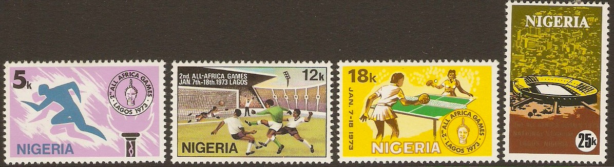Nigeria 1973 Lagos Games. SG307-SG310.