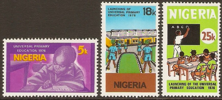 Nigeria 1976 Primary Education Set. SG358-SG360.