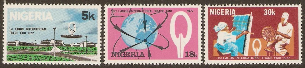 Nigeria 1977 Trade Fair Set. SG373-SG375.