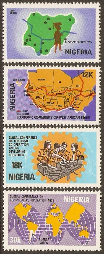 Nigeria 1978 Technical Cooperation Set. SG376-SG379.