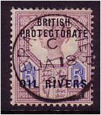 Oil Rivers 1892 5d. Dull Purple and Blue. SG5.