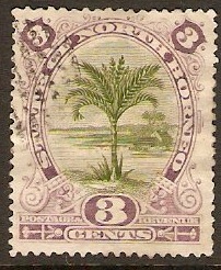 North Borneo 1894 3c Olive-green and dull purple. SG70.