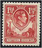 PHOTO MAGNET  NORTHERN RHODESIA 1938 King George VI 1 pound  Reproduction 
