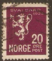Norway 1925 20ore Purple. SG185.