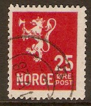 Norway 1926 25ore Scarlet. SG190.