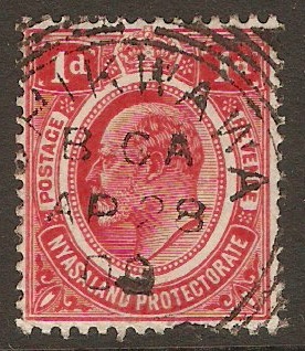 Nyasaland 1908 1d Carmine. SG74.