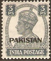 Pakistan 1947 3p Slate. SG1.