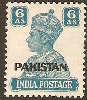 Pakistan 1947 6a Turquoise-green. SG10.
