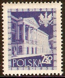 Poland 1958 University Anniversary. SG1056.