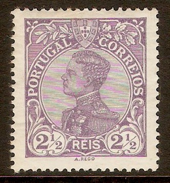 Portugal 1910 2½r Lilac. SG390.