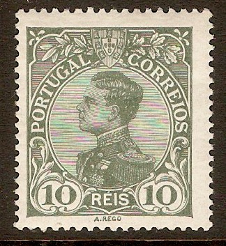 Portugal 1910 10r Grey-green. SG392.