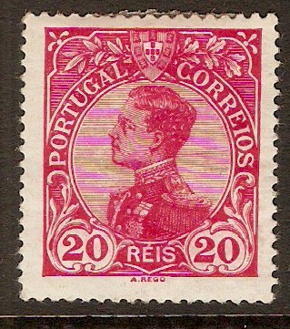 Portugal 1910 20r Carmine. SG394.
